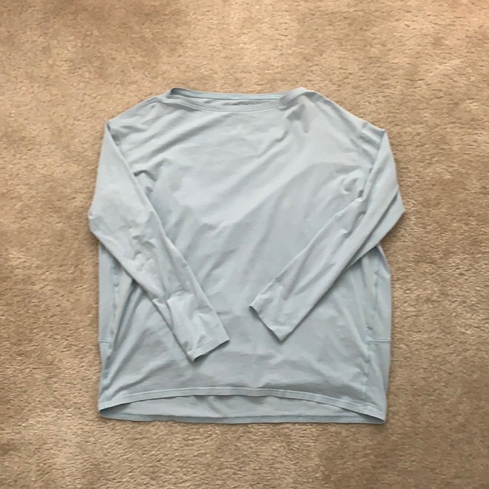 Lululemon long sleeve shirt baby blue
